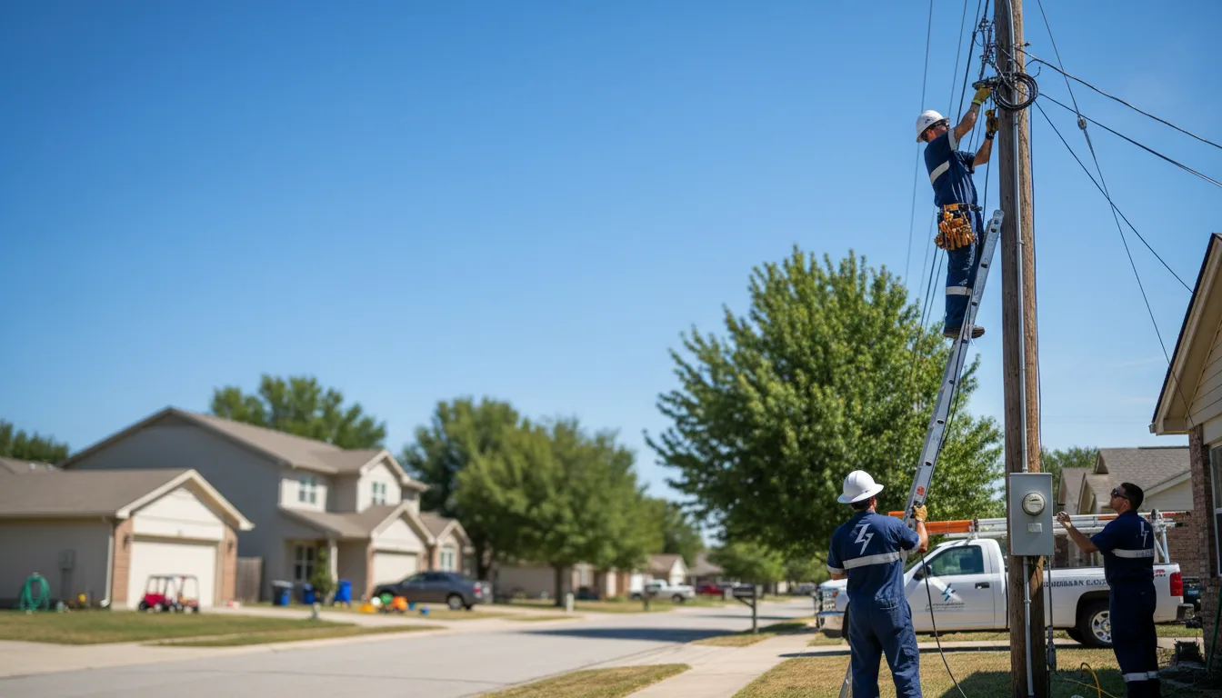 Residential electrician providing installation services in Wheaton, MO